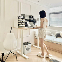 Bureau debout électrique ergonomique en acier à hauteur réglable – Design moderne pour chambre, bureau à domicile et usage commercial