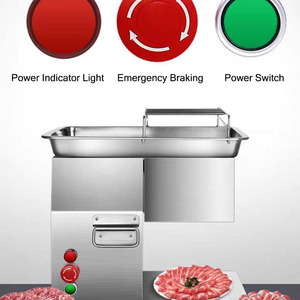 Mesin Pengiris Daging Listrik Jz Stainless Steel Komersial untuk Daging Segar