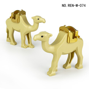 Blocchi di Costruzione in Plastica MOC a Forma di Animali: Elefante, Scimpanzé, Cammelli, Alce, Modello Educativo Fai-da-Te per Bambini e Bambine - Product Image 5