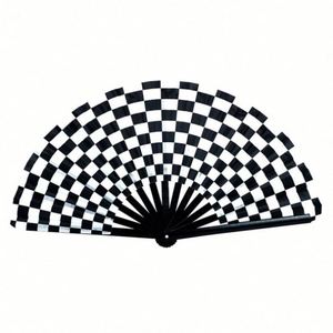 Abanicos Plegables Hechos a Mano de Tela de Nailon con Diseños Chinos/Japoneses para Damas y Caballeros, Ideales para Espectáculos, Decoración, Danza y Festivales - Product Image 3