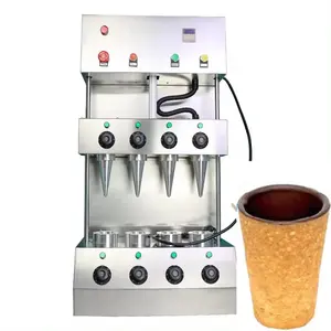 Gaufrette commerciale de cône de crème glacée faisant la machine petit fabricant comestible de tasse de café