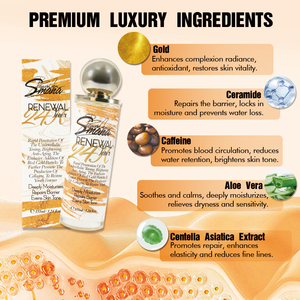 Série de soins de la peau en or 24 carats OEM ODM, nettoyage, hydratation, éclaircissement, ensemble raffermissant, lissant, crème anti-rides, sérum pour le corps et le visage - Product Image 4