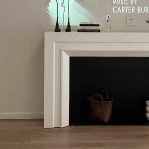 Cheminée en bois classique minimaliste française cheminée salon armoire <span class=keywords><strong>de</strong></span> <span class=keywords><strong>rangement</strong></span> murale pour décoration murale <span class=keywords><strong>de</strong></span> fond d'hôtel - Product Image 4