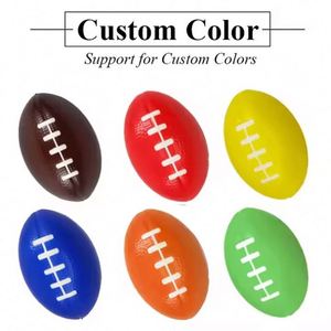 Rugby Custom <b>Squeeze</b> Football Shape Anti Shaped Pu Stress Relief <b>Ball</b> Toy With Logo - Product Image 3