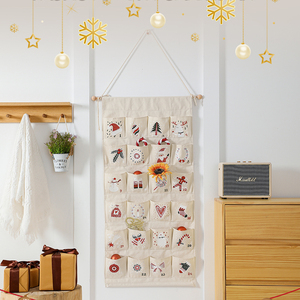 Calendario colgante <span class=keywords><strong>de</strong></span> pared personalizado al por mayor <span class=keywords><strong>2023</strong></span>, regalo <span class=keywords><strong>de</strong></span> Navidad, bolsillos numerados, lienzo <span class=keywords><strong>de</strong></span> sublimación, calendario <span class=keywords><strong>de</strong></span> Adviento - Product Image 5