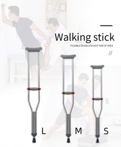 Muleta de cobre ajustable personalizable de fábrica, muletas plegables de aluminio para discapacitados, 1,5 m - Product Image 2