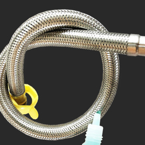 Manguera de Agua Trenzada de Acero Inoxidable 304, Conector Flexible para Suministro de Agua, Rosca Hembra, Entrada de Agua para Baño/Inodoro - Product Image 5