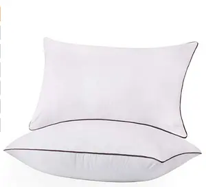 Wholesale memory foam pillow white polyester filled solid back sleep pillow for bed