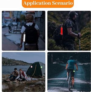 High Gloss PVC Reflective Safety Charms, Night Visibility Reflectors, Essential Gear for Outdoor Activities - Product Image 4