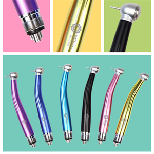 2/4 agujeros tres pulverizadores, Instrumentos dentales de manzana, pieza de mano dental colorida, turbina, pieza de mano de alta velocidad para dentista - Product Image 3