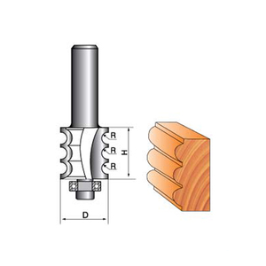 K08087 gỗ cắt <span class=keywords><strong>TCT</strong></span> CNC đa beading Router bit cho chế biến gỗ - Product Image 1