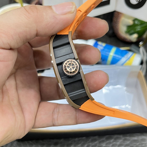 High-end men's mechanical <b>watch</b>, brown ceramic and sapphire crystal automatic <b>watch</b> RM52-05 - Product Image 4