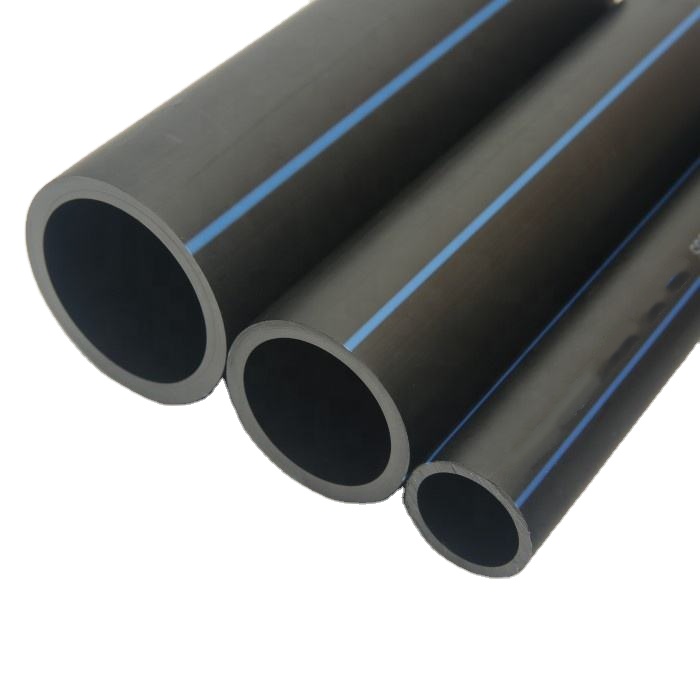 Черный большой диаметр HDPE трубы PN10 1400 мм питательная труба для воды орошения дренажного сварочного соединения PE материал
