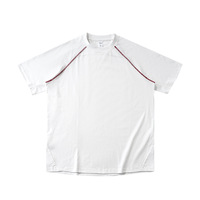 T-shirt décontracté pour homme LAYENNE, fabrication chinoise, respirant, 220 g, coton, manches courtes, pour les loisirs