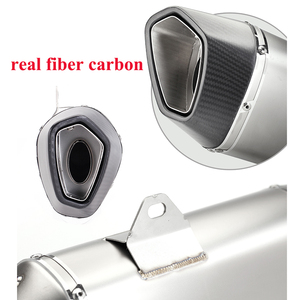 Tubo di Scarico per Moto 51mm 60mm Silenziatore in Fibra di Carbonio per Scooter con DB Killer per Z400 R25 R6 R3 R1 FZ6 S1000rr - Product Image 4