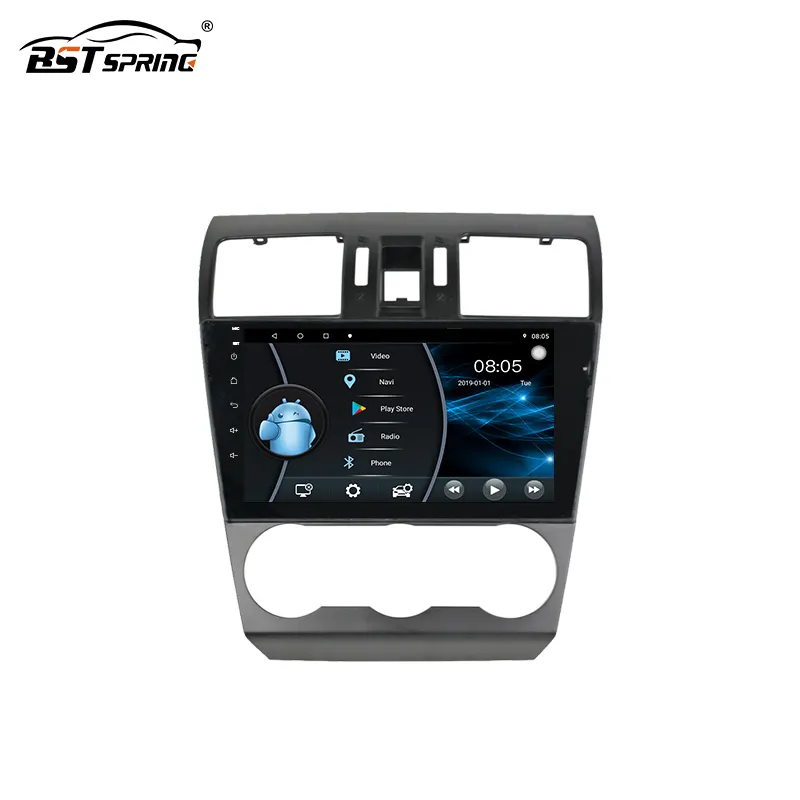 Radio Stereo mobil Android Double Din, pemutar Multimedia navigasi GPS Carplay untuk Subaru Forester 4 SJ XV 2012-2015