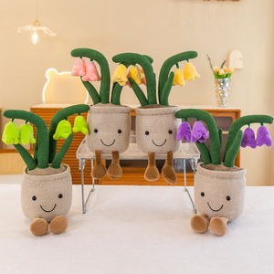 Juguetes de plantas suculentas suaves, muñeco en maceta, tulipán, carnosidad, dragón, Barba, árbol, jacinto, Campanilla, piña, Cactus, decoración de estantería para habitación - Product Image 2