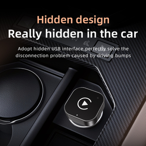 Adaptateur <span class=keywords><strong>CarPlay</strong></span> et Android Auto portable pour voiture avec WiFi intégré et USB pour voitures équipées d'un système filaire d'origine - Product Image 2