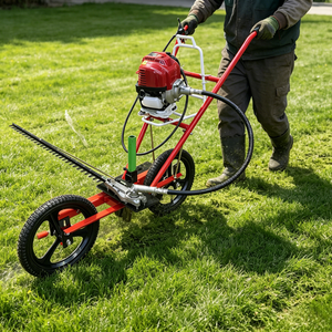 <span class=keywords><strong>Tondeuse</strong></span> à gazon à <span class=keywords><strong>moteur</strong></span> <span class=keywords><strong>essence</strong></span>, machine multifonctionnelle pour couper l'herbe et les plantes, hauteur réglable - Product Image 1