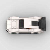 Blocs de construction MOC Supercar Racing Vehicle en plastique ABS, 165 pièces, mini briques, jouet éducatif DIY, modèle compatible avec d'autres marques