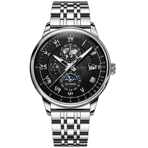 Montre pour homme ultra-fine, étanche, lumineuse, montre-bracelet à quartz avec calendrier, montre pour homme tendance décontractée pour le travail - Product Image 4