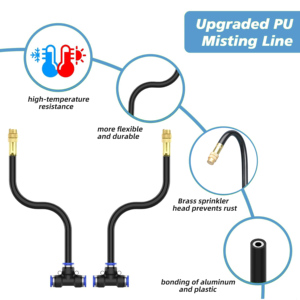 <b>DIY</b> 12mm Garden Irrigation System 49/66/82/98FT Fine Mist Sprayer <b>Kit</b> with Quick Connectors & 360. Bendable Tube - Product Image 4