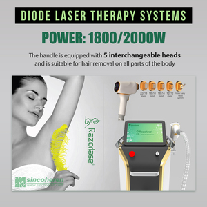 Macchina <span class=keywords><strong>Laser</strong></span> a Diodi Professionale Sincoheren Razorlase OEM 1800/2000W per Rimozione Permanente dei Peli con Tecnologia Ice - Apparecchiatura Estetica - Product Image 3