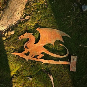 Bordure de jardin en acier corten de 12,5 cm de haut, résistante aux intempéries, avec bord coupé, pour décoration extérieure et ornement de pelouse - Product Image 2