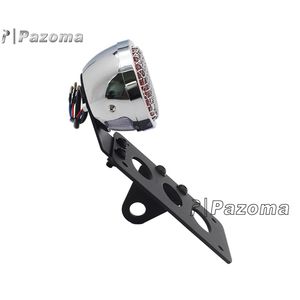 Support de montage de plaque d'immatriculation pour <span class=keywords><strong>feu</strong></span> arrière latéral, pour modèles Harley Bobber Chopper Cafe Racers - Product Image 6