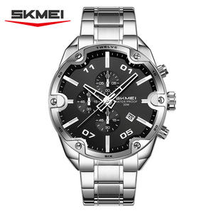 นาฬิกาควอตซ์ SKMEI 9387 สำหรับผู้ชาย กันน้ำ 30 เมตร พร้อมฟังก์ชันวันที่ โครโนกราฟ ทนทานต่อแรงกระแทก - Product Image 1