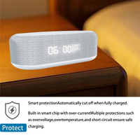 Pengisi Daya Nirkabel 6-in-1 Dengan Stasiun Pengisian Daya, Speaker, Jam, Tampilan Suhu, Lampu Malam, dan Fungsi Alarm