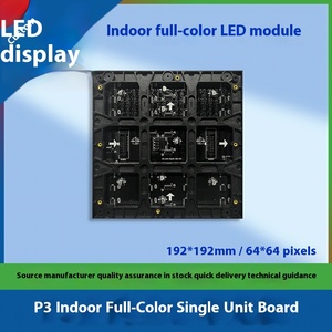Trong nhà P3 đầy đủ màu sắc dẫn hiển thị mô-đun 192*192 mét bảng đơn vị cho sân khấu hội trường phòng hội nghị-Dán ứng dụng - Product Image 2