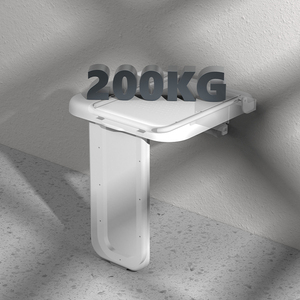 Modern Space-Saving Foldable Non-slip <strong>Shower</strong> <strong>Stool</strong> for Elderly Bathroom Use Hospital Grade <strong>Folding</strong> Seat Shoe-Changing Feature - Product Image 2