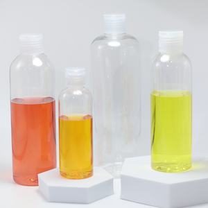 Botella de Plástico Cosmética PET Redonda de 30ml 50ml 100ml 120ml 200ml 250ml 300ml 500ml con Tapa Flip Top para Champú, Loción, Suero - Product Image 4