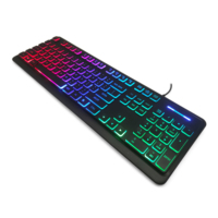 Latest Cheap and Flexible Notebook Computer Teclado Gamer Delux Multimedia RGB Computer PC OEM RGB Gaming Keyboard