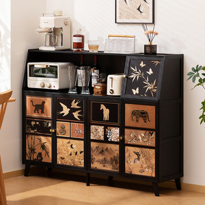 Kitchen <b>sideboard</b>, household cabinet <b>storage</b> rack, multi-functional organizer, multi-layer spice rack, living room <b>storage</b> rack - Product Image 1