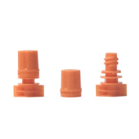 Capuchon de bec verseur intégré de 5 mm pour sachet d'échantillons cosmétiques, embout de paille en plastique détachable