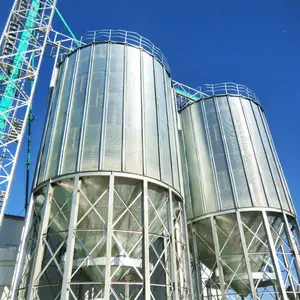 Silo d'acciaio galvanizzato grano per i prezzi del silo del grano della pallina del grano