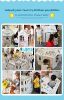 Maisonnette de jeu et crèche 3D à assembler soi-même, puzzle créatif pour enfants