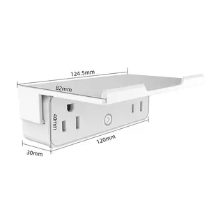 Ledest DS2211W1-JB Smart Domotication Power Dual Outlet Timing Multifunctionele Plug Tuya Draadloze Wifi Smart Wall Socket