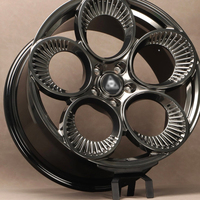 Velg Kustom GUDE dari Aluminium Forged Alloy Desain Mesh Warna Silver Ukuran 19-22 Inci untuk Alfa Romeo dan Lainnya