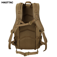 Sac à dos tactique MASTTAC MS7502 en nylon 500D avec cadre externe, 25L, étanche, fermeture éclair MOLLE, fermeture à fermoir, chasse, sports de plein air