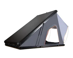 알루미늄 4x4 지붕 상단 텐트 쉘 삼각형 자동차 도로 하드 쉘 Dmax 캠핑 텐트