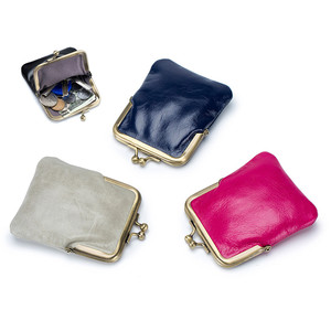 Women's Kiss Lock Crossbody Bag – PU Leather Shoulder Purse With Top Handle, 19x5x20 Cm, Phone Wallet Bag