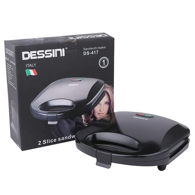 DESSINI 2021 Professional Dual อาหารเช้าแบบพกพา Mini Panini Grill Custom เปลี่ยนแผ่นแซนวิช Maker
