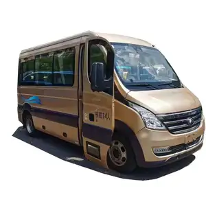 Sử dụng yutong xe buýt zk6601d DIESEL 14 chỗ ngồi xe buýt thứ hai tay mini xe buýt yuchai động cơ với màu xanh màu sắc trong tình trạng tốt