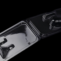 Boîte d'emballage en plastique transparente personnalisée, boîte de présentation au détail pour accessoires électroniques