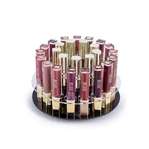 Rotating Perfume Lipstick Holder Stand Custom Acrylic Lipstick Display