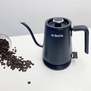 Bouilloire <span class=keywords><strong>électrique</strong></span> intelligente 1200W <span class=keywords><strong>Mini</strong></span> <span class=keywords><strong>théière</strong></span> sans fil en acier inoxydable 800ml conception de col de cygne pour verser l'eau extérieure de thé de café - Product Image 3