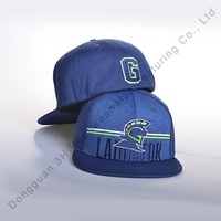 Grosir bordir belakang datar Bill Gorras untuk uniseks kustom bordir Logo dipasang topi Snapback topi